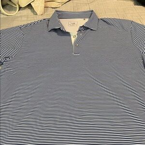 Golf Le Fleur Classic Navy and White Polo